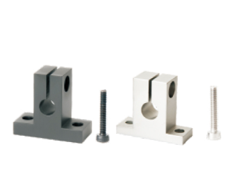 无定位孔/带定位孔 开口T型导向轴支座 